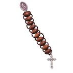SINGLE DECADE CORD LADDER ROSARY - MIRACULOUS MEDAL